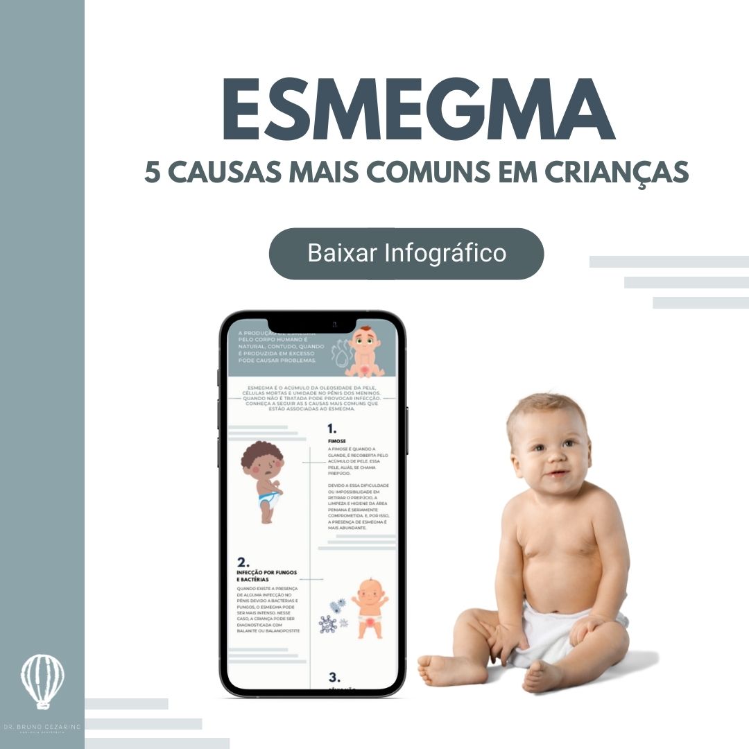 Esmegma: 5 causas mais comuns em crianças